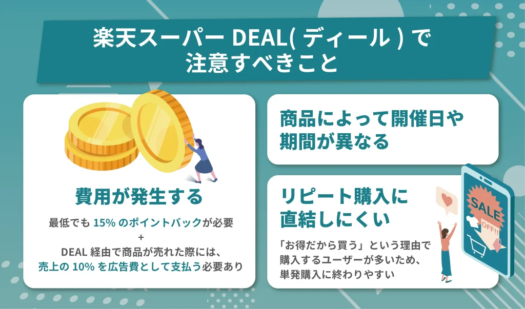 楽天スーパーDEAL(ディール)で注意すべきこと