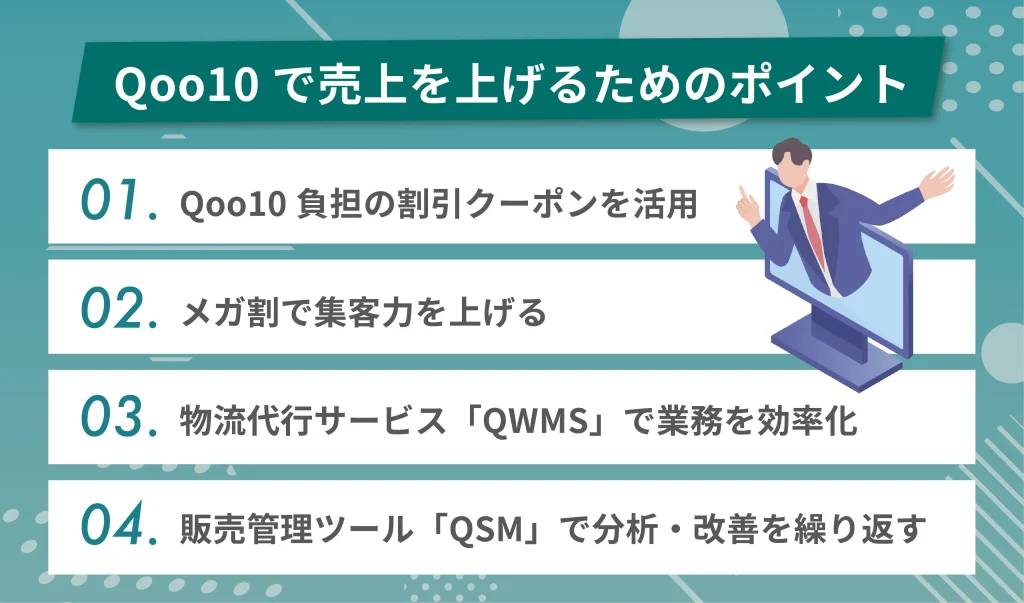 Qoo10で売上を上げるためのポイント