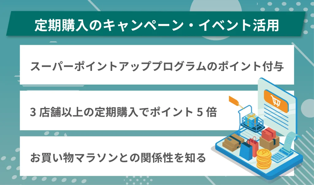 定期購入のキャンペーン・イベント活用
