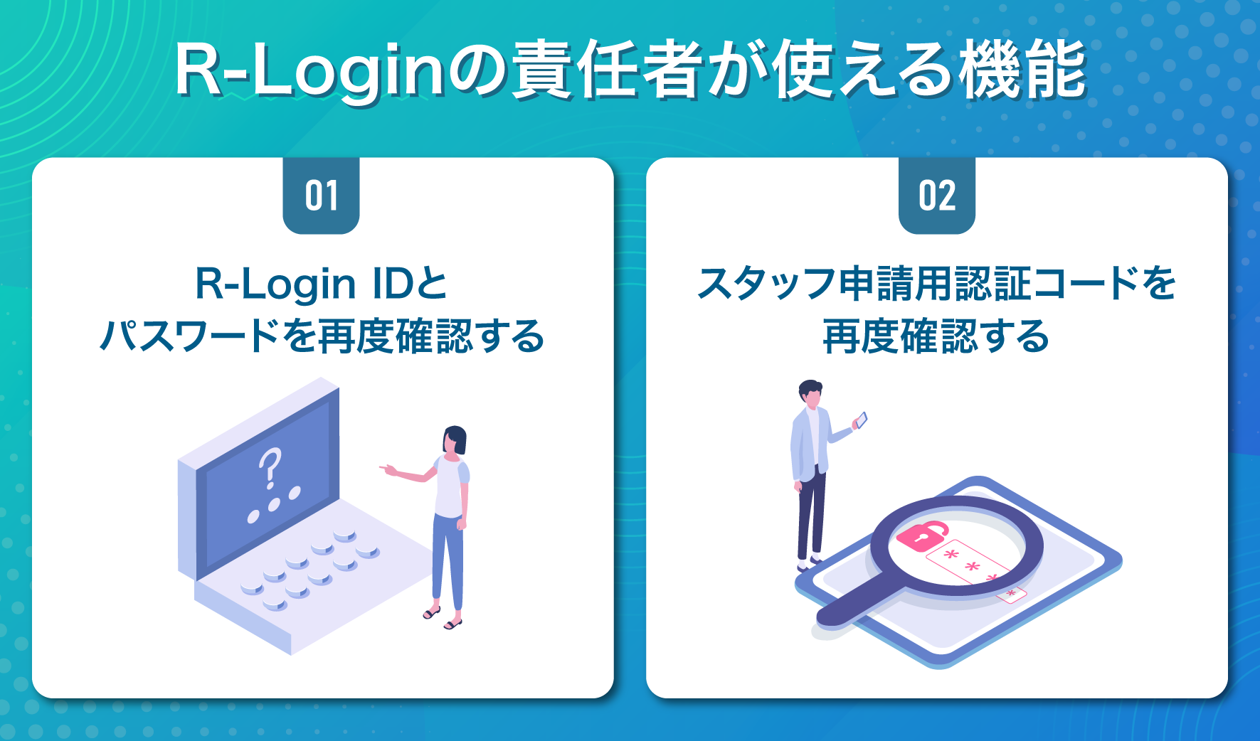 R-Loginの責任者が使える機能 