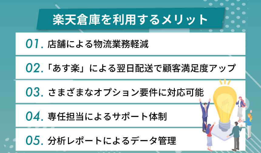 楽天倉庫（楽天スーパーロジスティクス）を利用するメリット