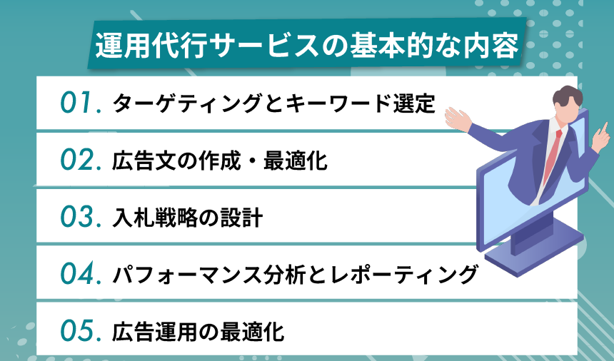 運用代行サービスの基本的な内容