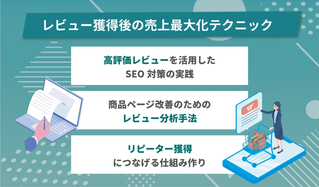 レビュー獲得後の売上最大化テクニック